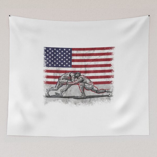Aperçu de l'œuvre American Wrestling Patriotic créée et vendue par spitzys.