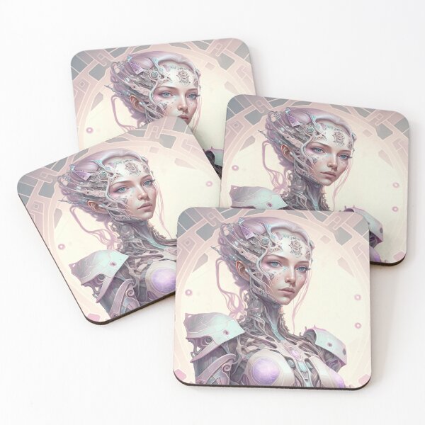 Item preview, Portrait in Pastel Colors of A Fractal Robot designed and sold by Daniel Leighton.