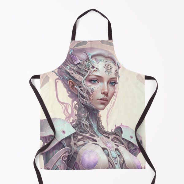 Aperçu de l'œuvre Portrait aux couleurs pastel d'un robot fractal créée et vendue par Daniel Leighton.