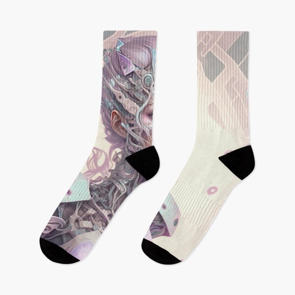 Item preview, Portrait in Pastel Colors of A Fractal Robot designed and sold by Daniel Leighton.