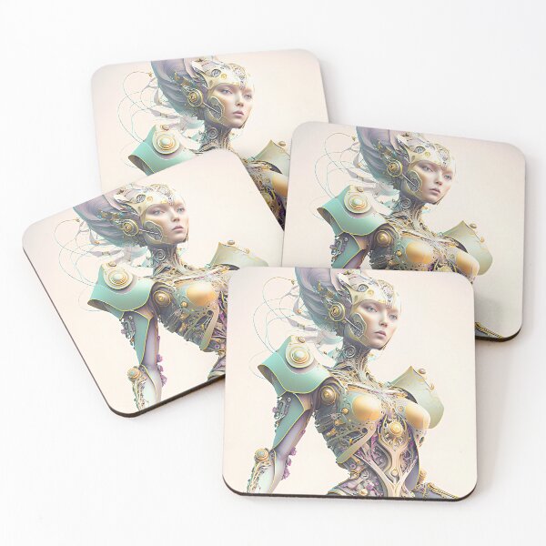 Item preview, Portrait in Pastel Colors of A Fractal Robot designed and sold by Daniel Leighton.