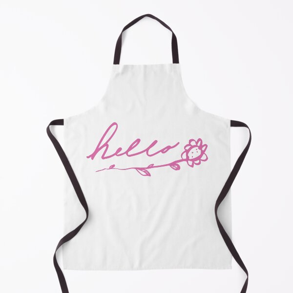 Item preview, Hello Flower Abstract Typography Doodle Line Art Pink Design designed and sold by SleepingInCo.