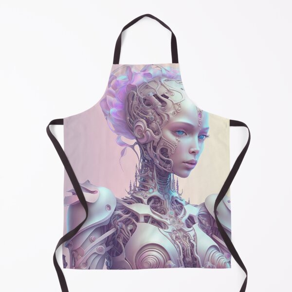 Aperçu de l'œuvre Portrait aux couleurs pastel d'un robot fractal créée et vendue par Daniel Leighton.
