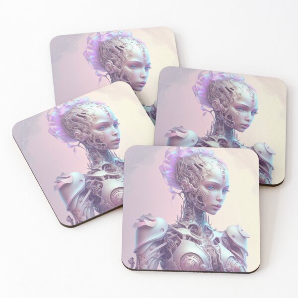 Item preview, Portrait in Pastel Colors of A Fractal Robot designed and sold by Daniel Leighton.