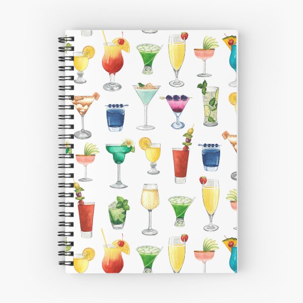 Item preview, Vivid Watercolor Cocktail Pattern designed and sold by CrossVersion.