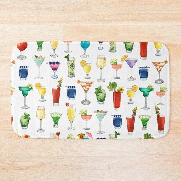 Item preview, Vivid Watercolor Cocktail Pattern designed and sold by CrossVersion.