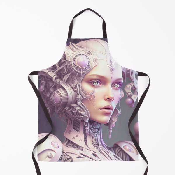 Aperçu de l'œuvre Portrait aux couleurs pastel d'un robot fractal créée et vendue par Daniel Leighton.
