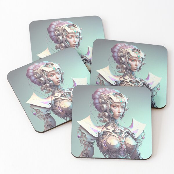 Item preview, Portrait in Pastel Colors of A Fractal Robot designed and sold by Daniel Leighton.