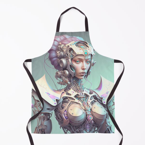Aperçu de l'œuvre Portrait aux couleurs pastel d'un robot fractal créée et vendue par Daniel Leighton.