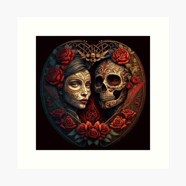 Item preview, Valentine's Day of the Dead #2 designed and sold by FreeBot99.