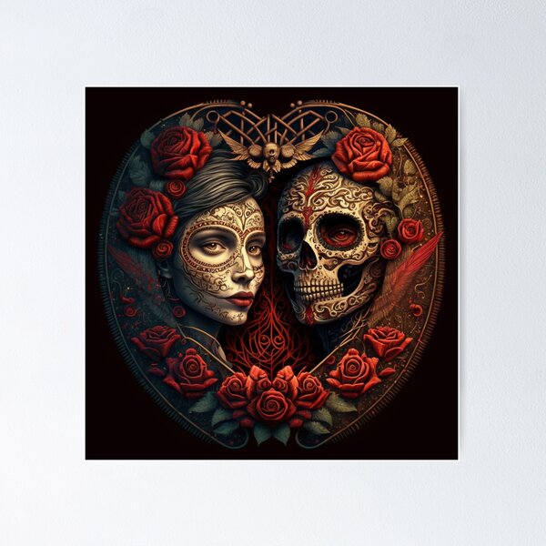 Item preview, Valentine's Day of the Dead #2 designed and sold by FreeBot99.