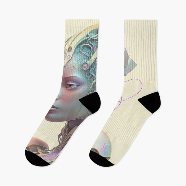 Item preview, Portrait in Pastel Colors of A Fractal Robot designed and sold by Daniel Leighton.