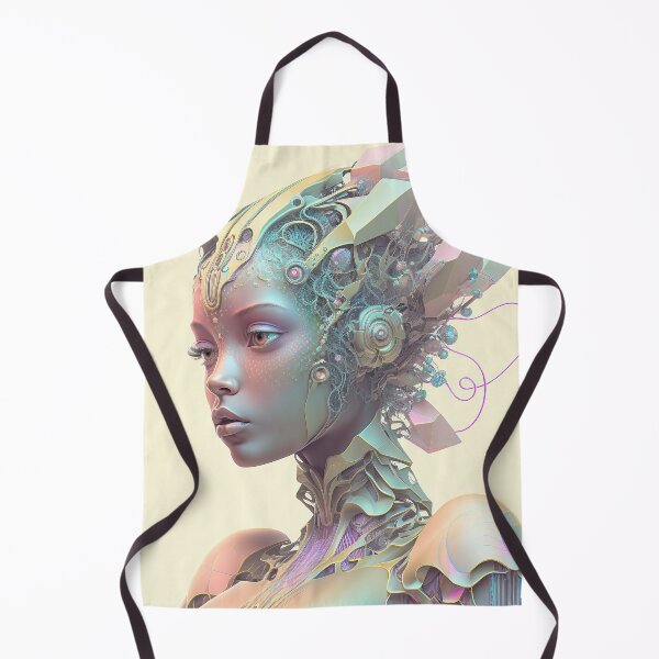 Aperçu de l'œuvre Portrait aux couleurs pastel d'un robot fractal créée et vendue par Daniel Leighton.