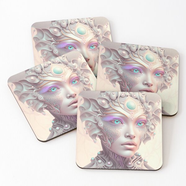 Item preview, Portrait in Pastel Colors of A Fractal Robot designed and sold by Daniel Leighton.