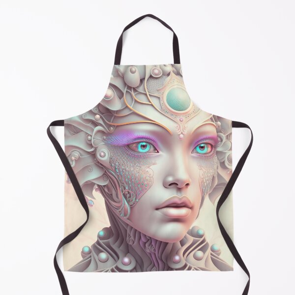 Aperçu de l'œuvre Portrait aux couleurs pastel d'un robot fractal créée et vendue par Daniel Leighton.