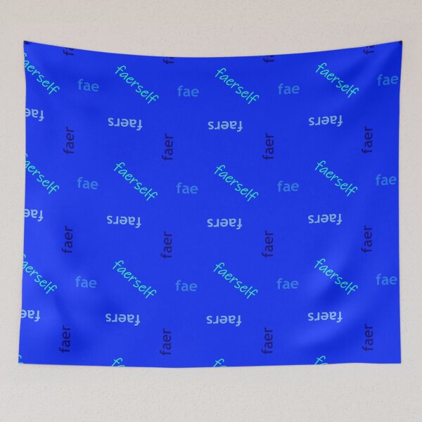 Item preview, Fae/Faer Blue Pronouns designed and sold by Pyrolitheus.