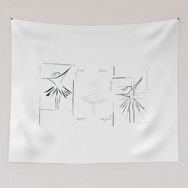 Item preview, Three ballerinas dancer art abstract ballet designed and sold by MantisArts.