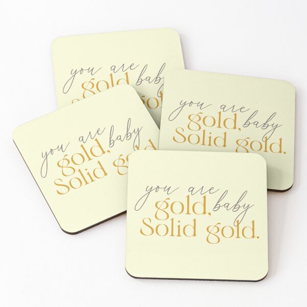 Item preview,  You are gold baby solid gold typography  designed and sold by Mindy Bubble.