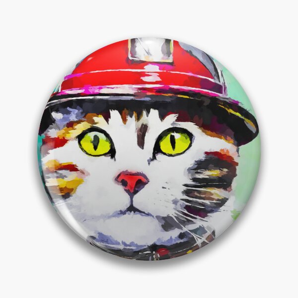 Item preview, Firefighter cat designed and sold by shrolts.