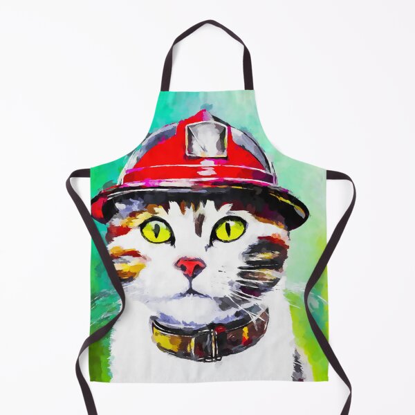 Item preview, Firefighter cat designed and sold by shrolts.