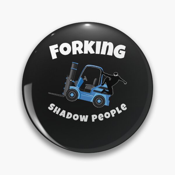 Item preview, Forklift Ninja, Forking Shadow People NFBW designed and sold by TeamsterLife.