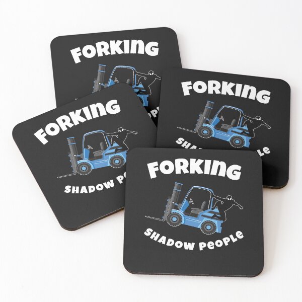 Item preview, Forklift Ninja, Forking Shadow People NFBW designed and sold by TeamsterLife.