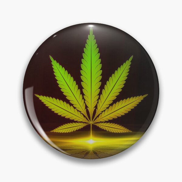 Item preview, Pot Leaf Reflection - Cannabis Marijuana Sativa Leaf  Weed Design designed and sold by CannaCreative.