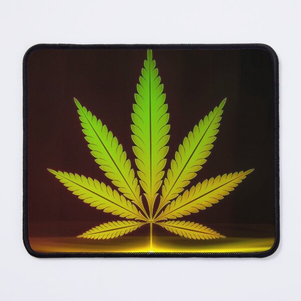 Item preview, Pot Leaf Reflection - Cannabis Marijuana Sativa Leaf Weed Design designed and sold by CannaCreative.