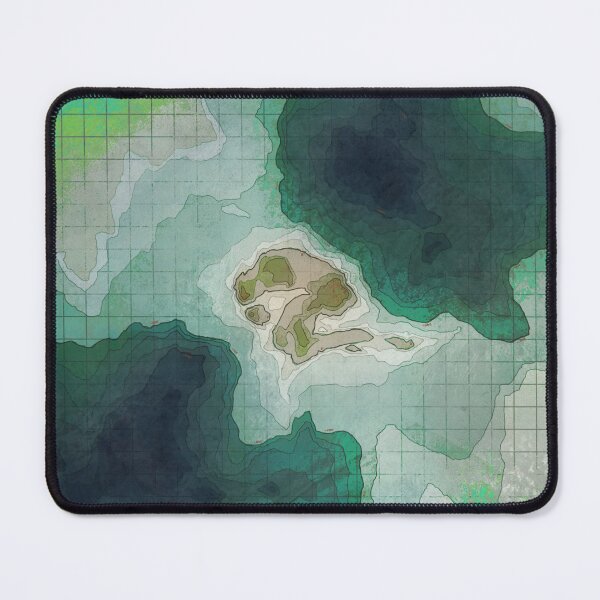 Item preview, topographic - island designed and sold by teslu.