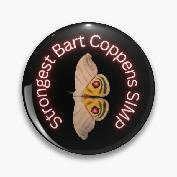 Bart Coppens SIMP Button meme Pin