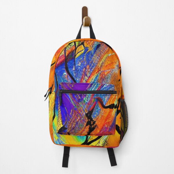 Item preview, Abstract Chaos in Vivid Orange and Blue designed and sold by calibrit.