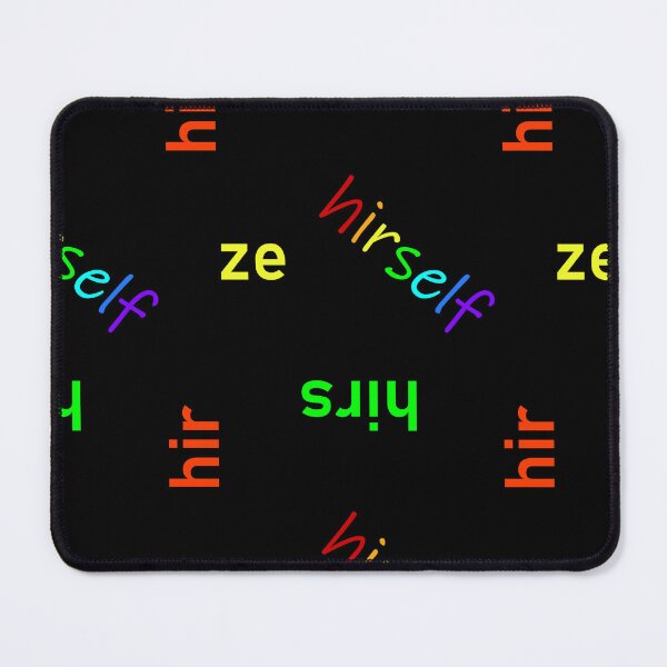 Item preview, Ze/Hir/Hirs Rainbow Pronouns designed and sold by Pyrolitheus.