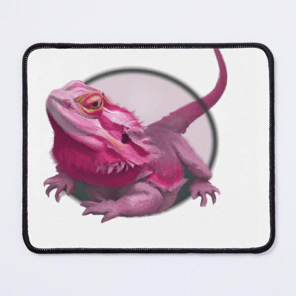 Item preview, Framed Hot Pink Bearded Dragon designed and sold by Lilieae.