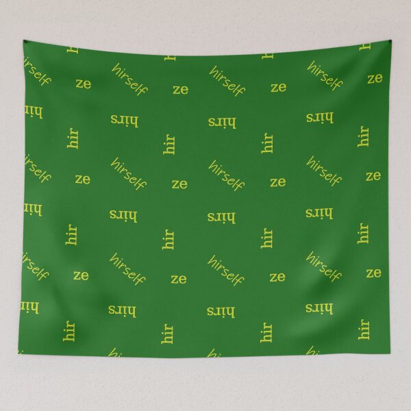 Item preview, Ze/Hir/Hirs Green Pronouns designed and sold by Pyrolitheus.