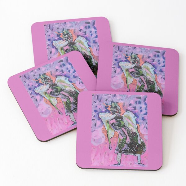 Item preview, Angel Girl On Pink designed and sold by BeaOutsiderArt.