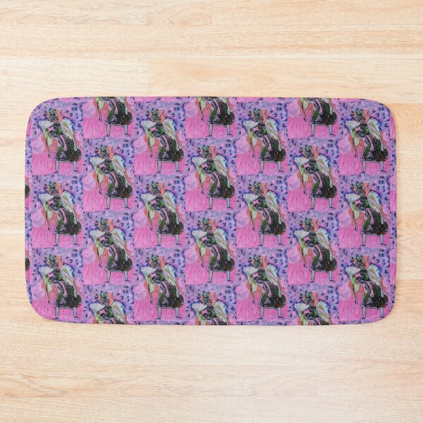 Item preview, Angel Girl On Pink designed and sold by BeaOutsiderArt.