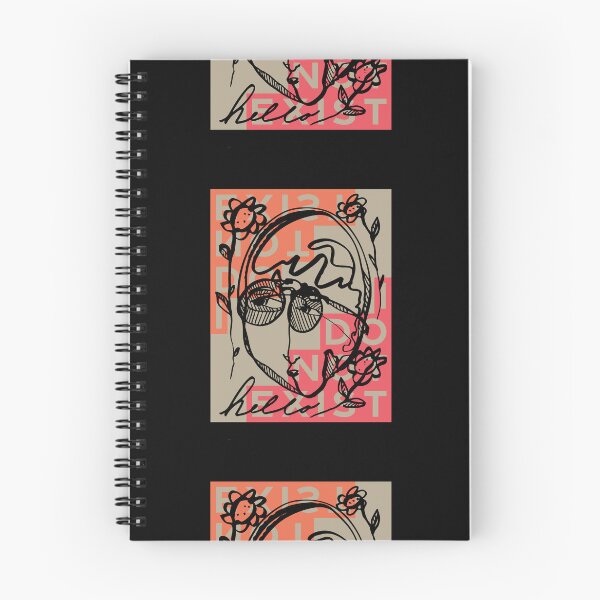 Item preview, Hello Darlin Abstract Face with Glasses and Flowers Line Art I Do Not Exist Design designed and sold by SleepingInCo.