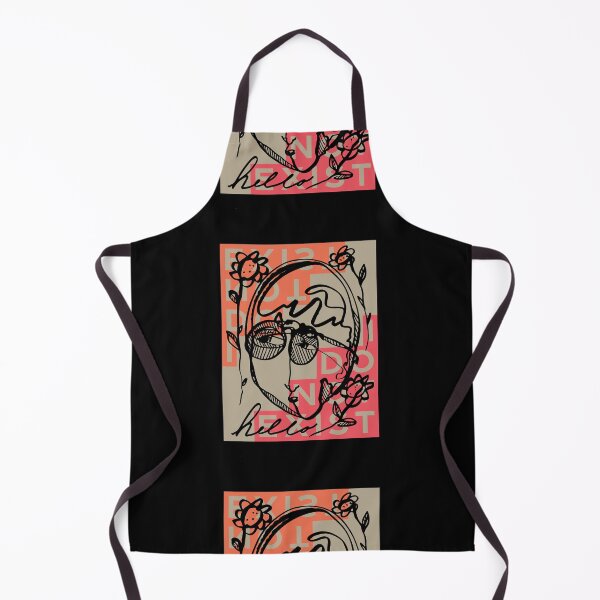 Item preview, Hello Darlin Abstract Face with Glasses and Flowers Line Art I Do Not Exist Design designed and sold by SleepingInCo.