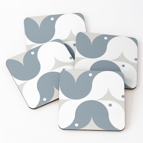 Item preview, Geometric Pattern: Quarter Circle Raven: Bluestone designed and sold by Red Wolf.