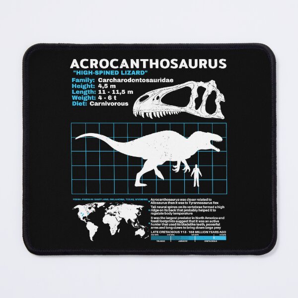 Item preview, Acrocanthosaurus datasheet designed and sold by NicGrayGraphic.