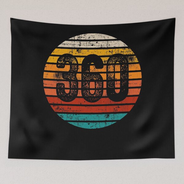 Item preview, Distressed Vintage Sunset 360 Area Code designed and sold by Gold Wings Tees.