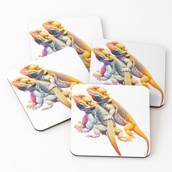 Item preview, Watercolor Bearded Dragon Friends designed and sold by Lilieae.