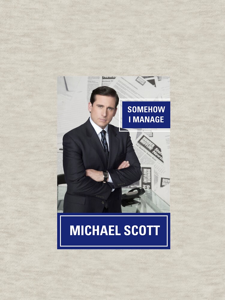 "Somehow I Manage - Michael Scott" Zipped Hoodie by kryder15 | Redbubble