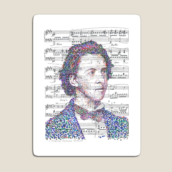 Artikelvorschau, Chopin, Porträt des geliebten Komponisten von Professor Foolscap entworfen und verkauft von PFoolscap.