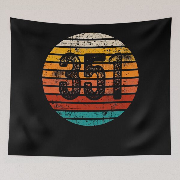 Item preview, Distressed Vintage Sunset 351 Area Code designed and sold by Gold Wings Tees.