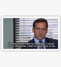 The Office Michael Scott Quote Sticker