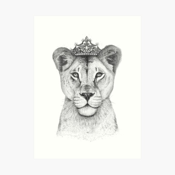 The Queen Art Print
