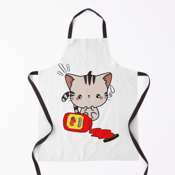 Item preview, Cute Tabby Cat Spilled Tomato Ketchup designed and sold by Pet Station.