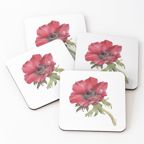 Item preview, Anemone Watercolor Painting designed and sold by Heezel.