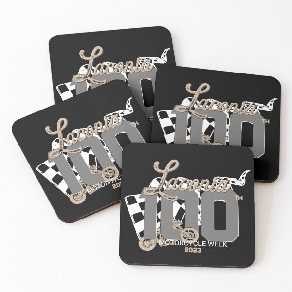 Item preview, 100th Anniversary Laconia Motorcycle Week New Hampshire - finish line black designed and sold by PincGeneral.
